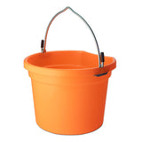 Plastic Flat Back Bucket with Metal Handle