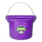Rail Hanging Flat Back Bucket with Metal Handle