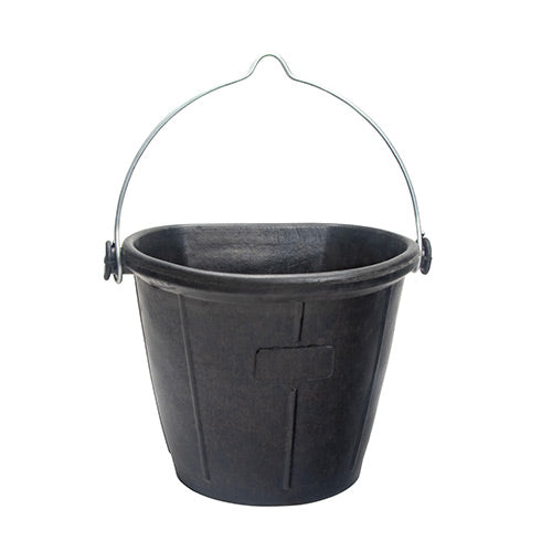 Recycled Rubber Flat Back Bucket - 18L