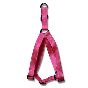 Harness Webbed Adjustable w Reflective Strips 30 Animal Accessories Bainbridge Pty Ltd 50cm Pink