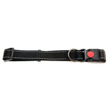 Dog Collar Webbing Reflective Strips 38 Animal Accessories Bainbridge Pty Ltd 65cm Black