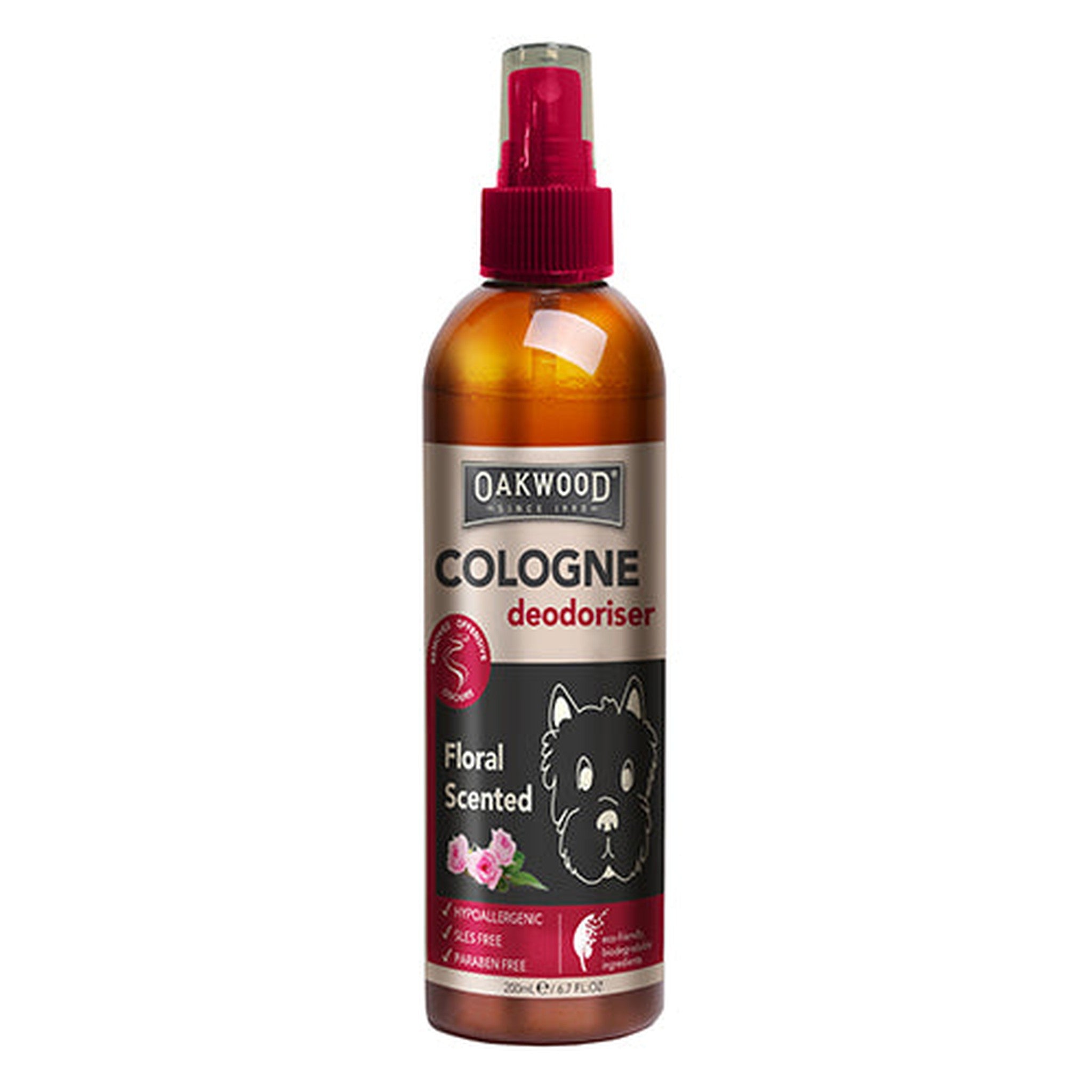 Oakwood Pet Odour Eliminator Cologne Spray Animal Accessories Bainbridge Pty Ltd 200ml