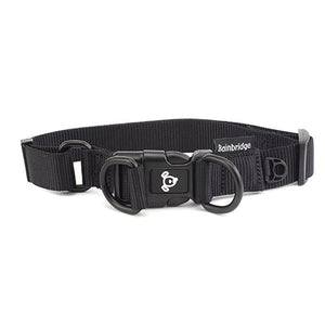 Nylon Double Ring Dog Collar Premium Animal Accessories Bainbridge Pty Ltd Medium Black