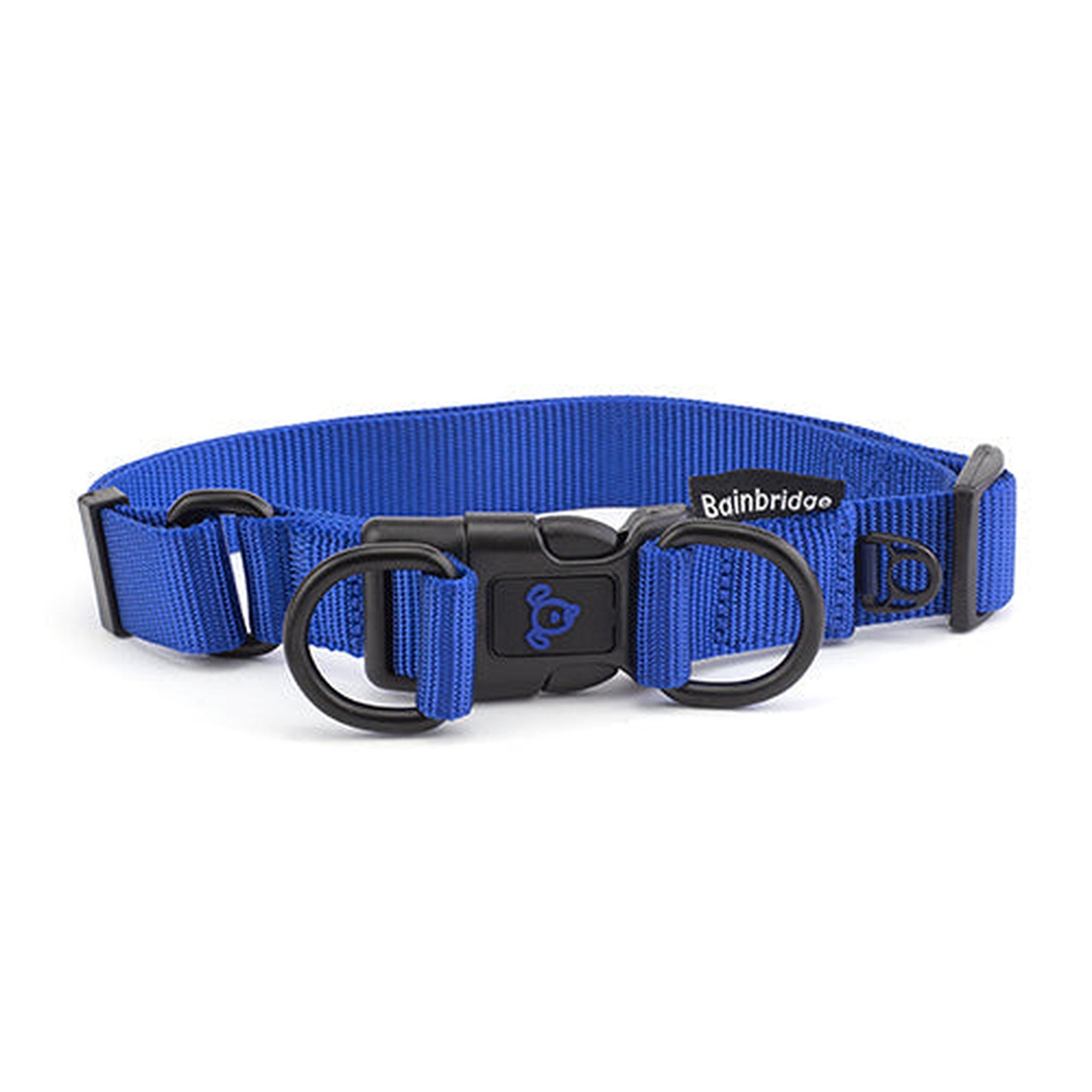 Nylon Double Ring Dog Collar Premium  Extra Animal Accessories Bainbridge Large Blue 
