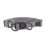 Nylon Double Ring Dog Collar Premium  Extra  Grey Animal Accessories Bainbridge Large  