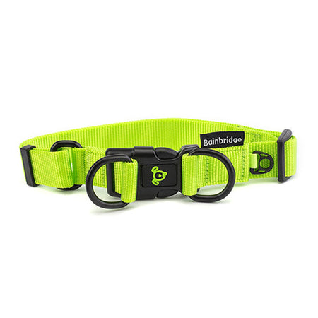 Nylon Double Ring Dog Collar Premium  Extra Animal Accessories Bainbridge Large Green 