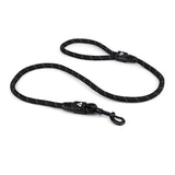 Reflective Rope Dog Lead with Rope Clip Animal Accessories Bainbridge Pty Ltd 13mm x 120cm Black