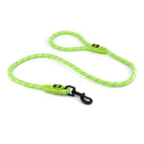 Reflective Rope Dog Lead with Rope Clip Animal Accessories Bainbridge Pty Ltd 13mm x 120cm Green
