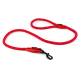 Reflective Rope Dog Lead with Rope Clip Animal Accessories Bainbridge Pty Ltd 13mm x 120cm Red