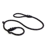 Reflective Rope Dog Lead Slip and Stopper Animal Accessories Bainbridge Pty Ltd 13mm x 120cm Black