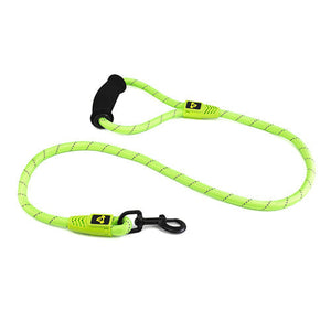 Reflective Rope Dog Lead with Foam Handle Animal Accessories Bainbridge Pty Ltd 13mm x 120cm Green