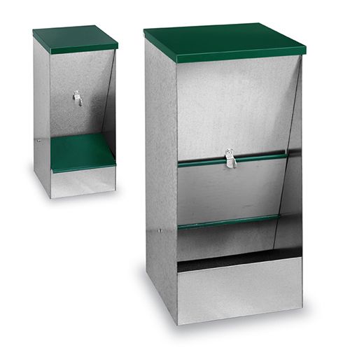 Galvanised Dog Feeder Self Feeder