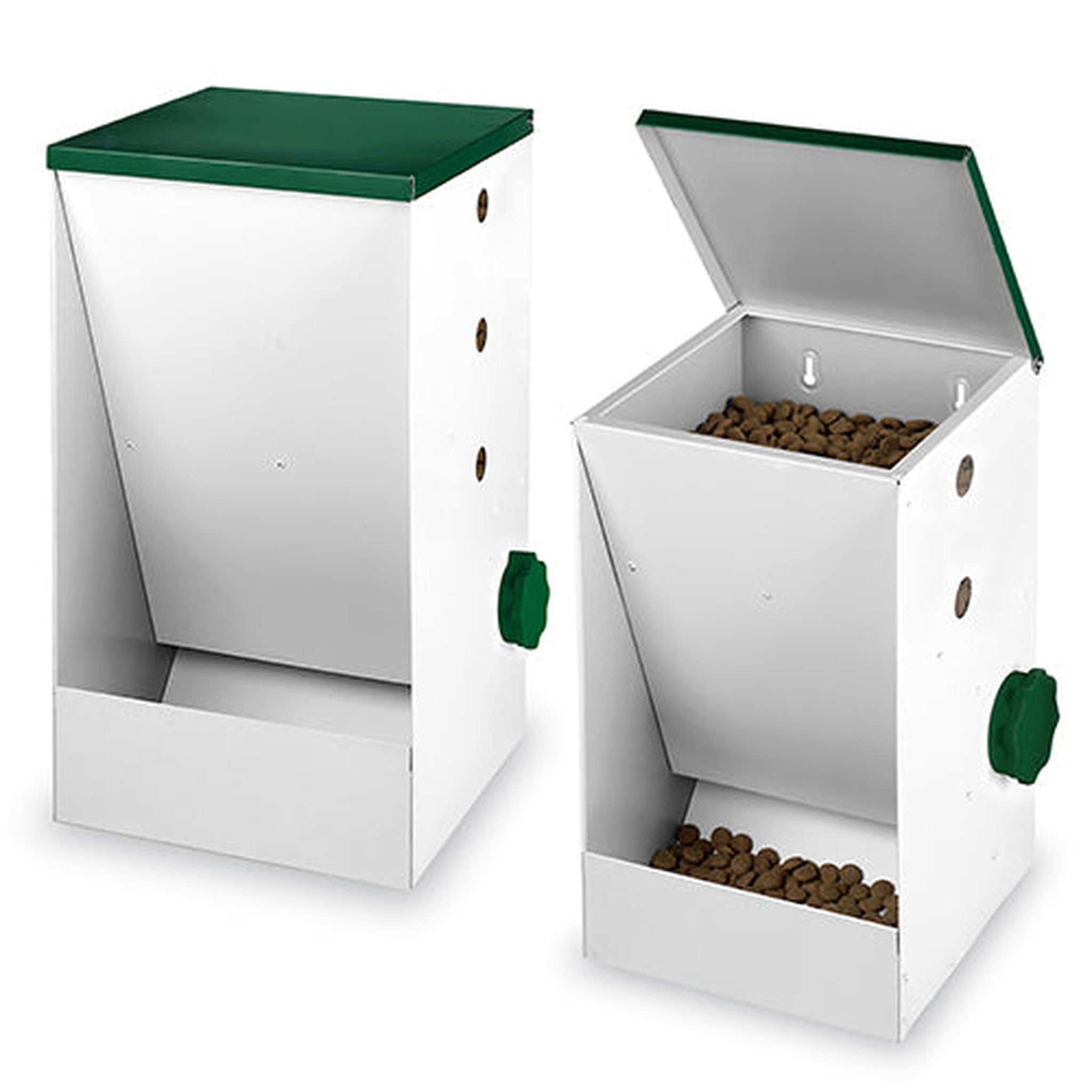Galvanised Dog Feeder Manual Release Animal Accessories Bainbridge Pty Ltd 5kg