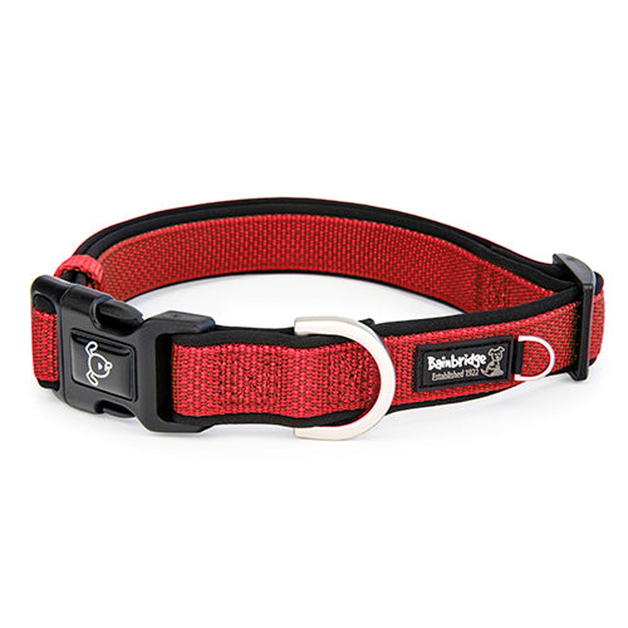 Premium Sport Dog Collar with Neoprene Animal Accessories Bainbridge Pty Ltd XS Red