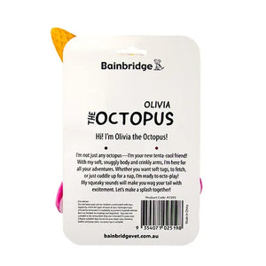 Product packaging for 'Olivia the Octopus' by Bainbridge on a white background