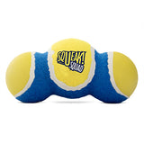 Blue and yellow toy with 'Squeak Squad' branding on a white background