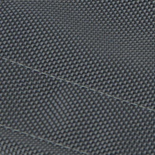 Close-up of a textured gray fabric with a subtle pattern
