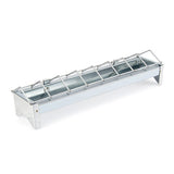 Galvanised Feed Trough Chicks Animal Accessories Bainbridge Pty Ltd 30cm
