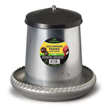 Galvanised Poultry Feeder with Cover Animal Accessories Bainbridge Pty Ltd 5kg