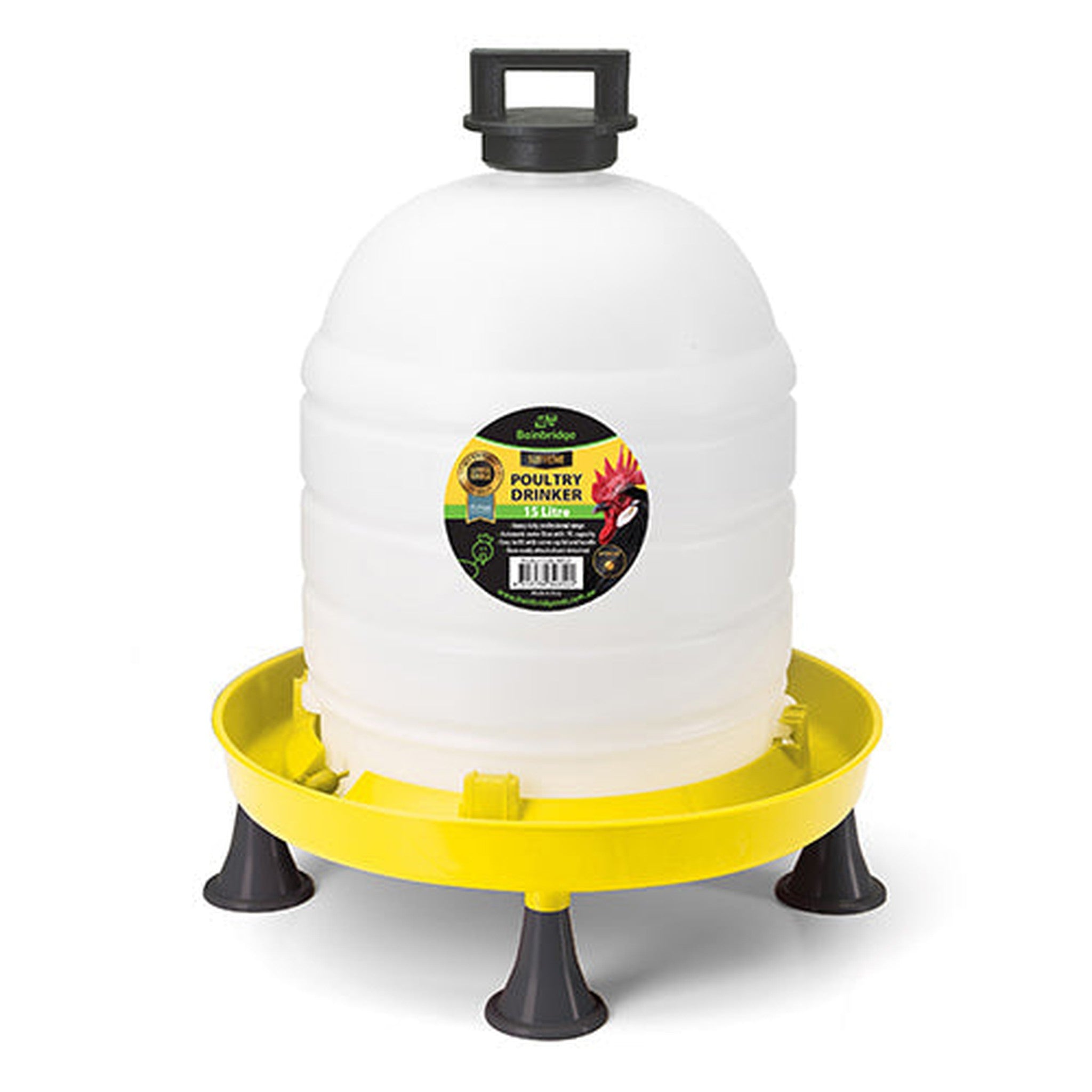 Supreme Top Fill Poultry Drinker with Legs Animal Accessories Bainbridge Pty Ltd 15L