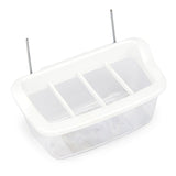 Plastic Bird Feeder with Dividers Animal Accessories Bainbridge Pty Ltd 9cm