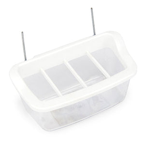 Plastic Bird Feeder with Dividers Animal Accessories Bainbridge Pty Ltd 9cm