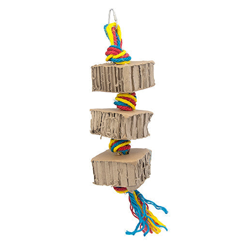 Bird Toy Destructive - Shredz Cardboard Tower x 3 Animal Accessories Bainbridge Pty Ltd Default Title