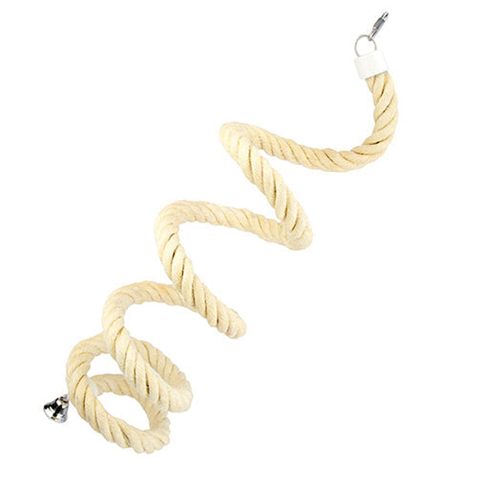 Bird Sisal Boing Rope (with Metal Fittings & Bell) Animal Accessories Bainbridge Pty Ltd