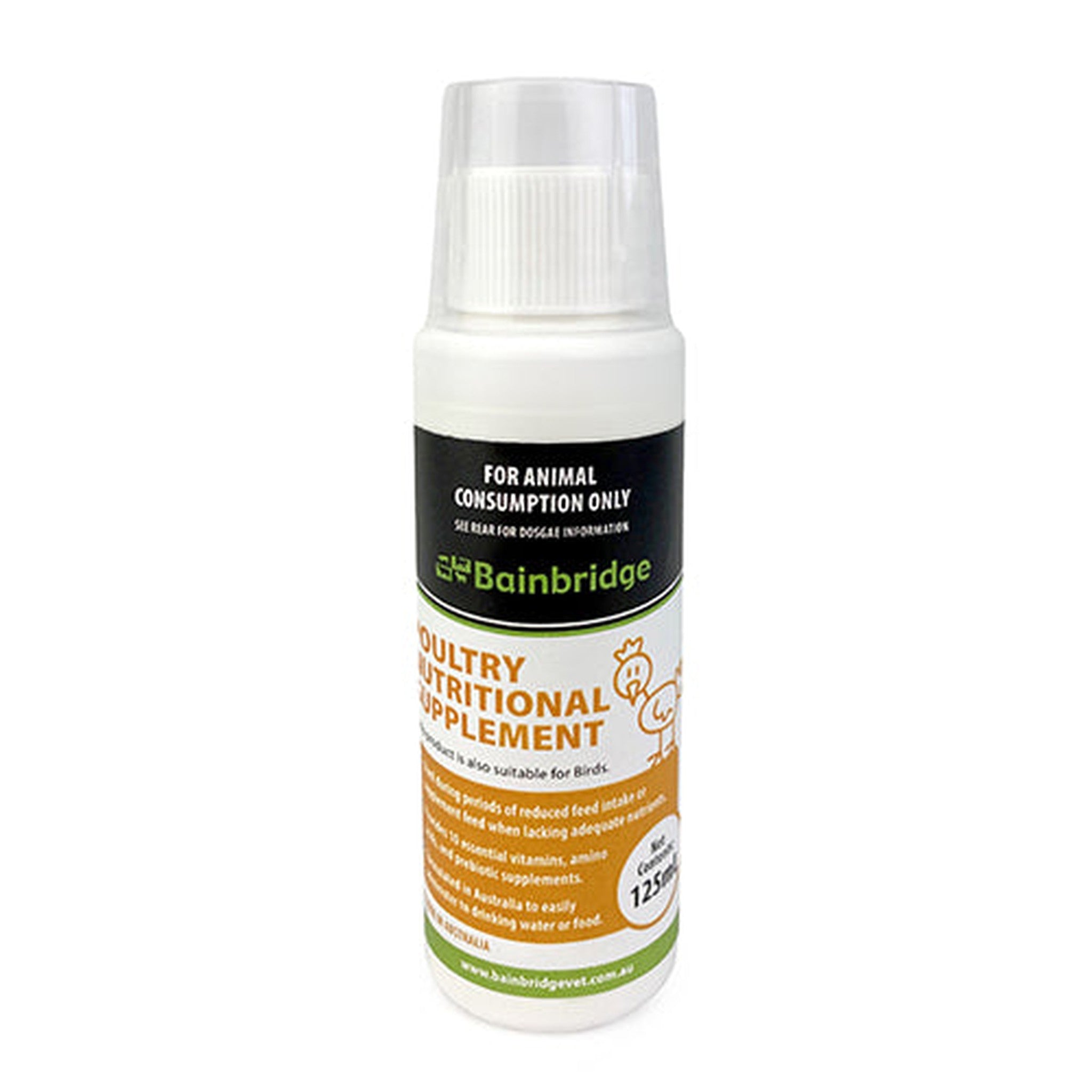 Poultry Nutritional Supplement Supplementation Bainbridge Pty Ltd 125ml