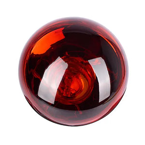 red infrared spot globe bulb on a white background