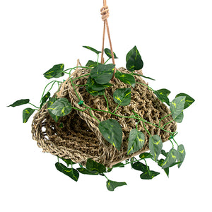 Bird Toy - Naturals - Seagrass Hanging Hideout by Austral Ag