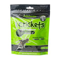 Green package of dried crickets with Bainbridge logo on a white background