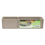 Small Animal Feeder - Double Rectangular Weighted Bowl - 750ml