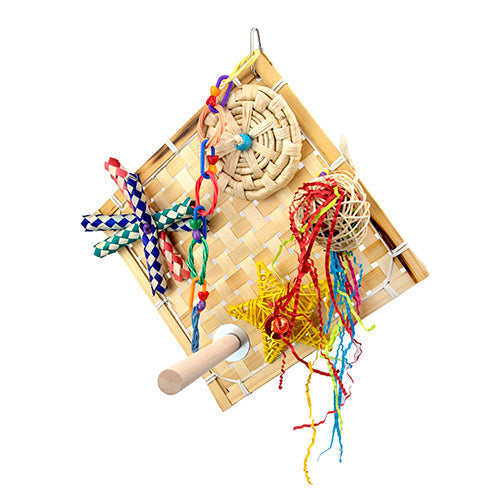 Bird Net Destructive Wall - Fiesta with Perch Animal Accessories Bainbridge Pty Ltd Default Title