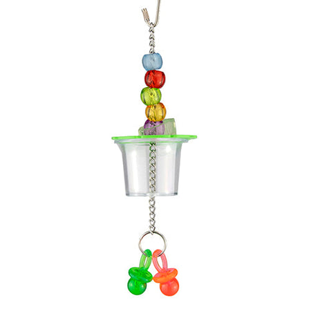 Bird Toy - Foraging 1 Cup With Beads Animal Accessories Bainbridge Pty Ltd Default Title