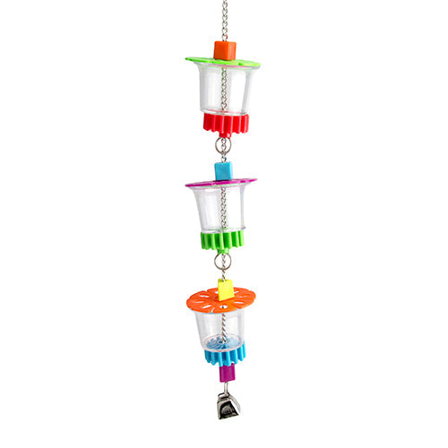 Bird Toy - Foraging 3 Cups With Beads Animal Accessories Bainbridge Default Title  