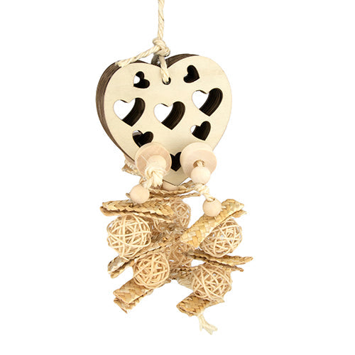 Bird Toy - Foraging Heart Animal Accessories Bainbridge Pty Ltd Default Title