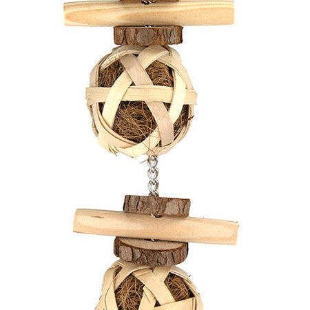 Bird Toy - Naturals - Ball Log Stacker Animal Accessories Bainbridge Pty Ltd Default Title