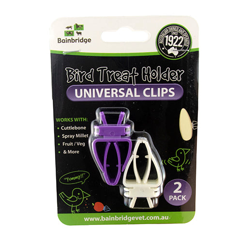 Bird Treat Clips Universal Animal Accessories Bainbridge Pty Ltd 2 Pack
