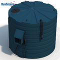 Bushmans 5000L Round Tall AdBlue Dispensing Storage Tank - Stormedge Blue