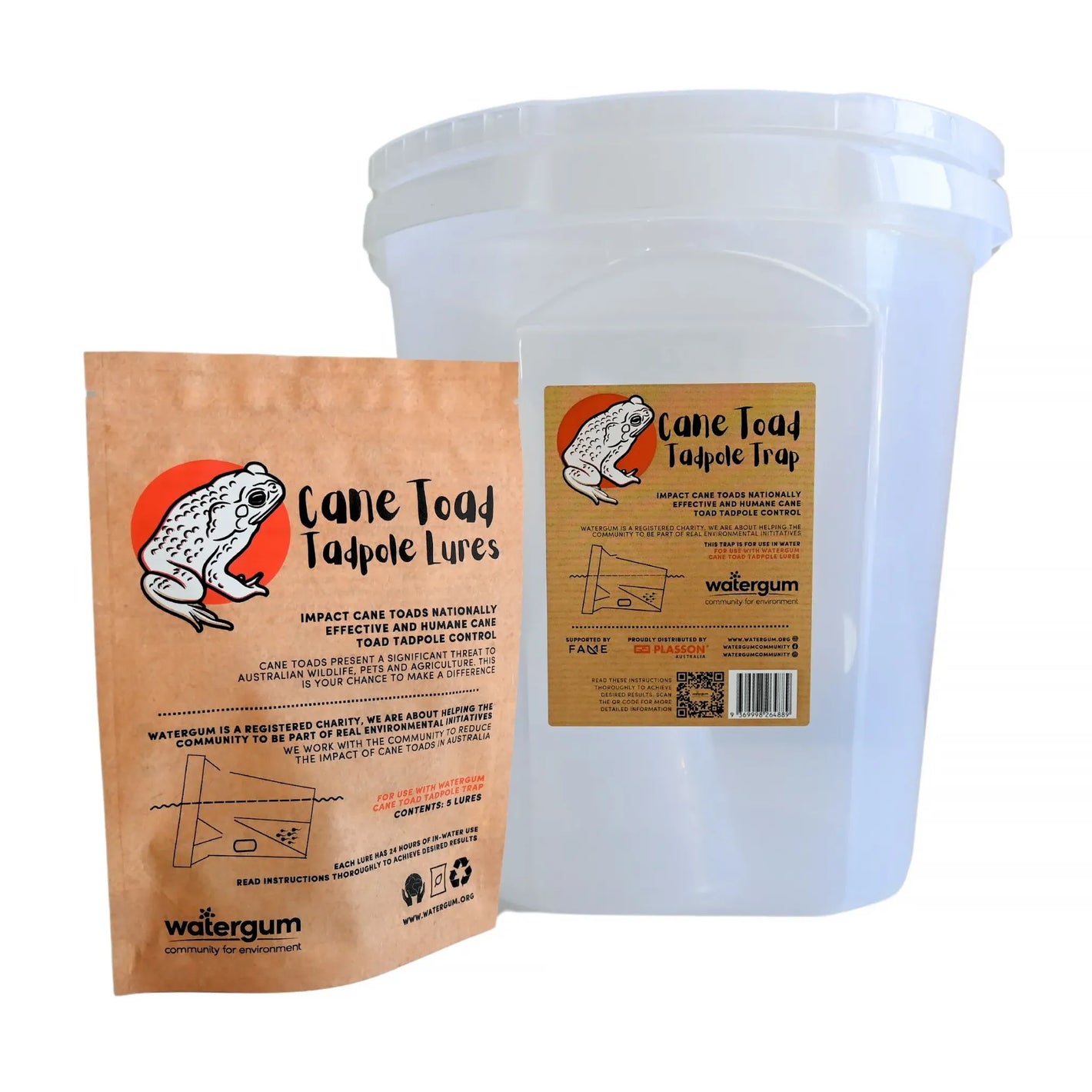 Cane Toad Tadpole Trap and Lure Package Animal Accessories Watergum Community