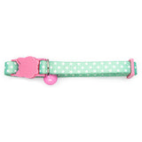 Cat Collar Dot Pattern Animal Accessories Bainbridge Green  