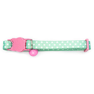 Cat Collar Dot Pattern Animal Accessories Bainbridge Green  