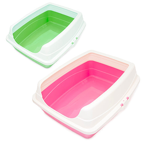 Cat Litter Box with Rim Animal Accessories Bainbridge Pty Ltd Default Title