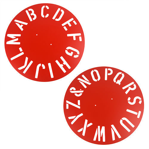 Clockface Plastic Stencils - A-Z Each Animal Accessories Bainbridge Pty Ltd Default Title