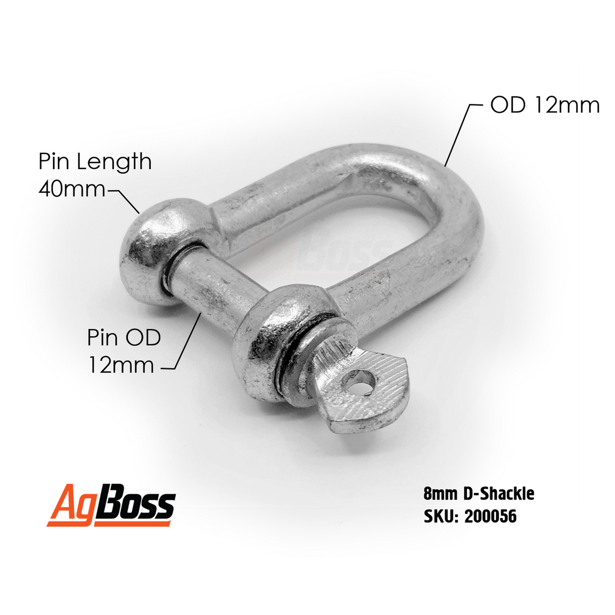 D Shackle Hardware Agboss 19mm  