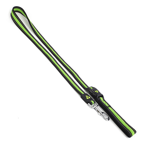 Double Layer Reflective Mesh Cafe Lead Animal Accessories Bainbridge Pty Ltd 2.5cm x 120cm Green