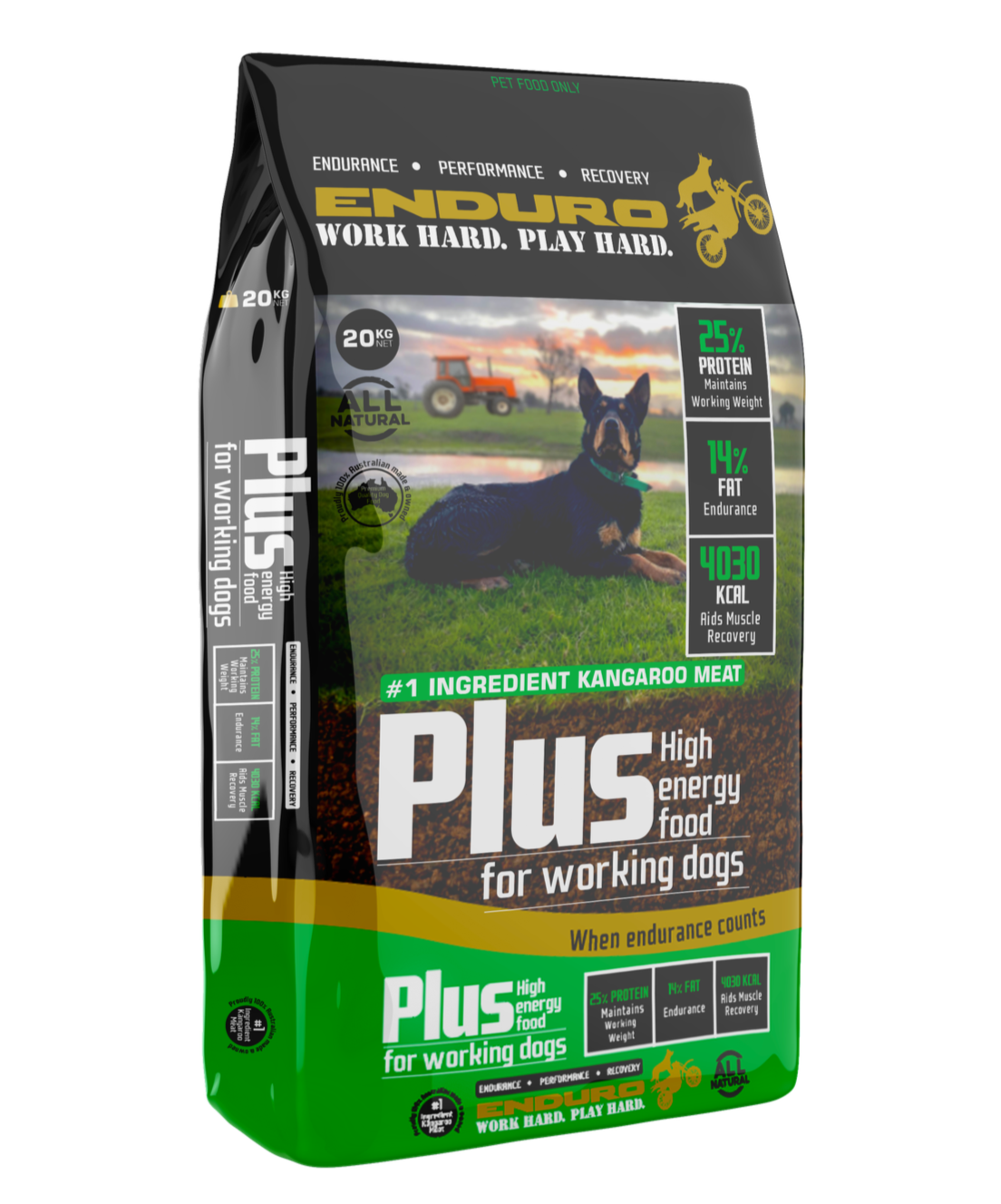 Enduro Plus 20kg Feed Enduro Petfoods Pty Ltd 20kg