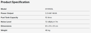 4KVA Recoil Petrol Generator Power Genelite   
