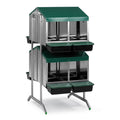 Nesting Box Metal Rollaway Battery Double Row, Double Sided with Legs Animal Accessories Bainbridge Pty Ltd 8 Hole